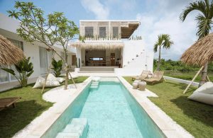 View of the pool at Kavo Maison Surf & Yoga Camp
